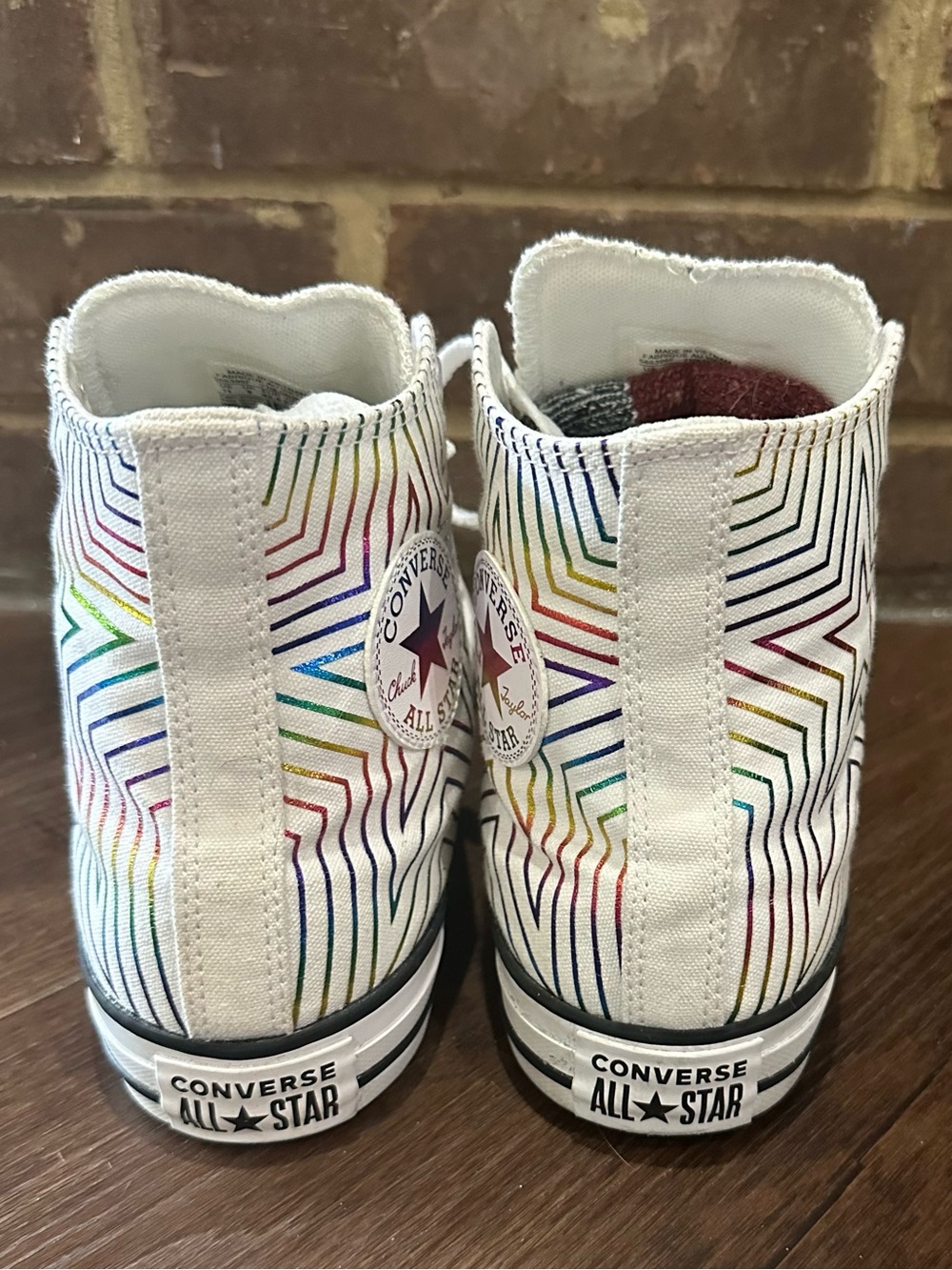 Converse Chuck Taylor All Star Exploding Star High Top 565396F Sz 11 Worn 1x - Picture 4 of 9